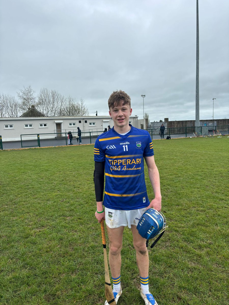 Well done to KJ Dunne, who played with the Tipperary U15 hurling team today in the win against Galway in Portumna 🤌🏻