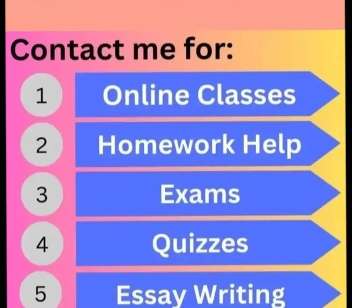malkiah_essays's tweet image. I do:
1. Discussion boards and replies to fellow students.
2. Essays, test & quizzes
3. Term papers
4. Coding projects
5. Final exams
DM, your instructions
#onlineclasses #springclasses #essaywritingservices #onlinewriter #collegestudent
#HBCUs
#communitycollege..