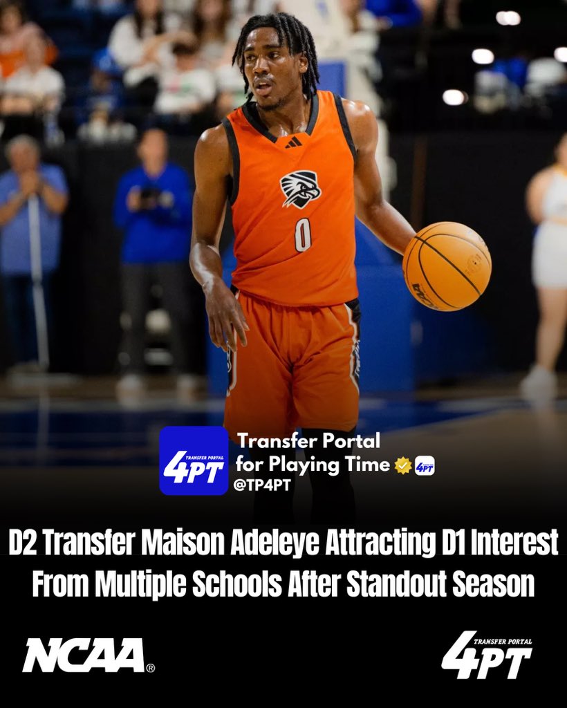 UTPB transfer Maison Adeleye has received interest from the following programs, he tells <a href="/Revocruit/">Revocruit</a>.

Cal State Fullerton
Florida A&amp;M
Lindenwood
North Dakota
Portland State

Adeleye averaged 12.0 points, 4.6 boards, and 2.8 assists per game on 44.0% shooting across 28 games