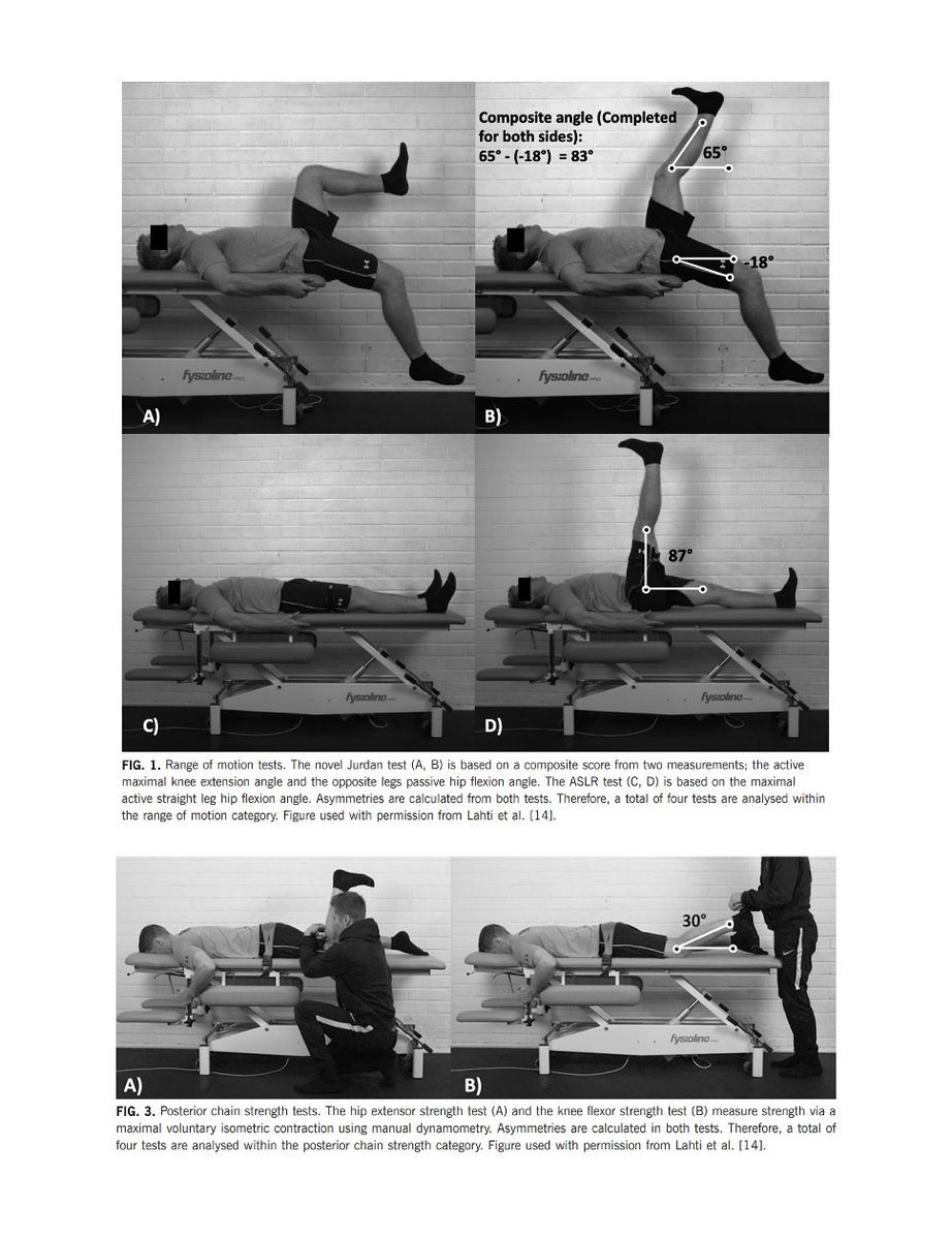 Tatopek1's tweet photo. 🔝 Another multifactorial hamstring screening protocol with the occurrence of HMI in professional ⚽️
"⬇️horizontal force associated with ⬆️HMI risk when occurring closer to the moment of screening"
👉@lahti_johan J. Mendiguchia et al, 2021🇫🇮
📂Open Access: https://t.co/sUTE4O0jXY https://t.co/GGCbi7e94N