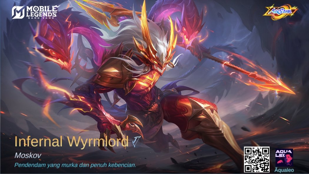 Sahruuul's tweet photo. Saya baru saja mendapatkan Skin baru Infernal Wyrmlord di Mobile Legends: Bang Bang! Ayo kita berhadapan melawan Player MOBA terbaik dunia bersama-sama! 
https://t.co/mUGfhbDy2C… https://t.co/ZSe2bbgRSF