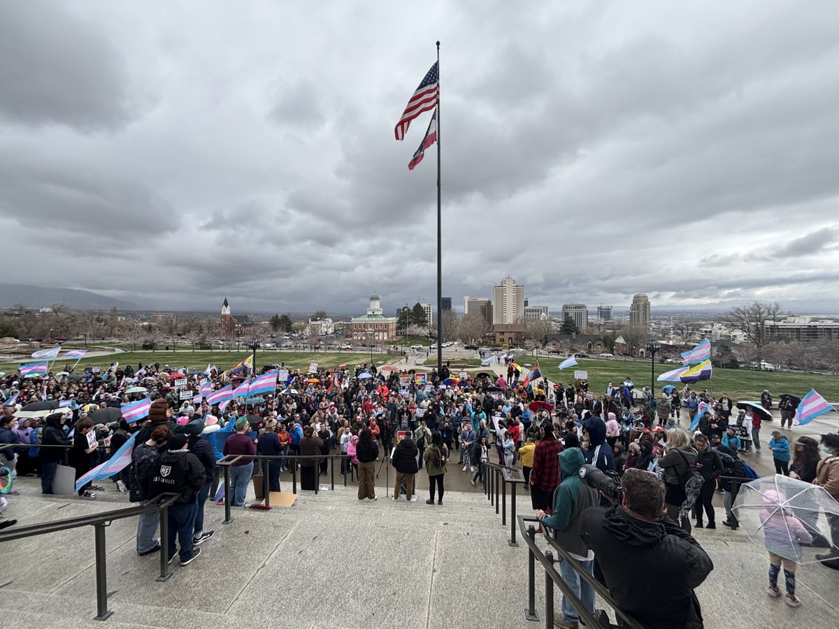 KUTV2News's tweet photo. Photos from today's Transgender Visibility event in Salt Lake City📍 https://t.co/I7KETCjGk4