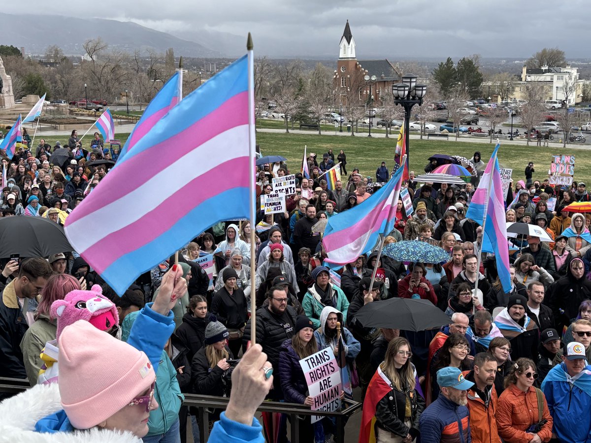 KUTV2News's tweet photo. Photos from today's Transgender Visibility event in Salt Lake City📍 https://t.co/I7KETCjGk4