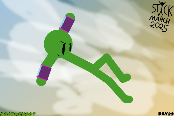 DootMCNoot's tweet photo. STICKMARCH2025 DAY29: GRAVITY

Featuring Allen from Gravity (Character made by Hatena360)

silly lil gravity manipulation dude :D

#STICKMARCH2025 #STICKMARCH https://t.co/b9raCbxAjX