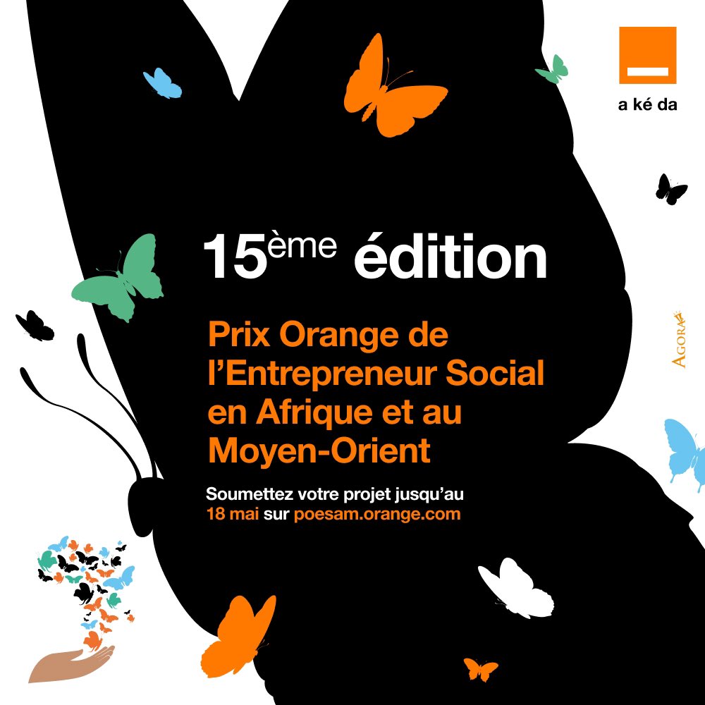 [ 📣 15ème édition POESAM - Appel à candidature ]

Vous avez un projet innovant ? Votre projet possède un prototype ?
Le prochain lauréat c’est peut-être vous !

Donnez vie à votre projet en soumettant votre candidature avant le 18 mai ici : poesam.orange.com

#OrangeAkeDa