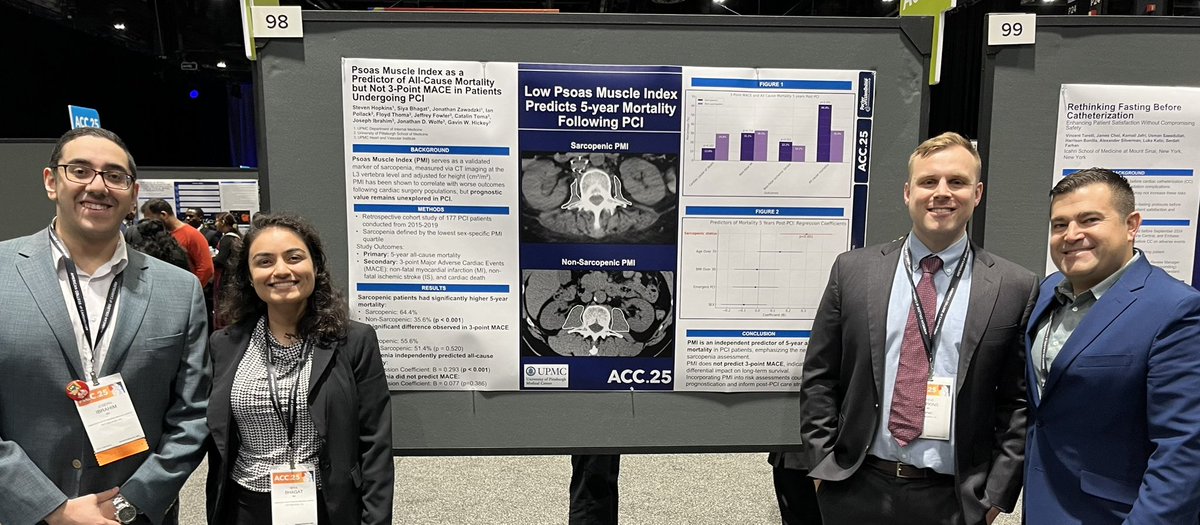 Gavin Hickey (@gavhick) on Twitter photo In pts post PCI low psoas muscle index (PMI) had higher mortality. Great work by Steven Hopkins Siya Bhagat Jon Zawadzki Jeff Fowler Catalin Toma Jon Wolfe <a href="/JosephIbrahimMD/">Joseph Ibrahim, MD</a> and team. <a href="/HviUpmc/">UPMC Heart and Vascular Institute</a> <a href="/PittDeptofMed/">PittDeptofMed</a> <a href="/PittCardiology/">Pitt Cardiology</a> In pts post PCI low psoas muscle index (PMI) had higher mortality. Great work by Steven Hopkins Siya Bhagat Jon Zawadzki Jeff Fowler Catalin Toma Jon Wolfe <a href="/JosephIbrahimMD/">Joseph Ibrahim, MD</a> and team. <a href="/HviUpmc/">UPMC Heart and Vascular Institute</a> <a href="/PittDeptofMed/">PittDeptofMed</a> <a href="/PittCardiology/">Pitt Cardiology</a>