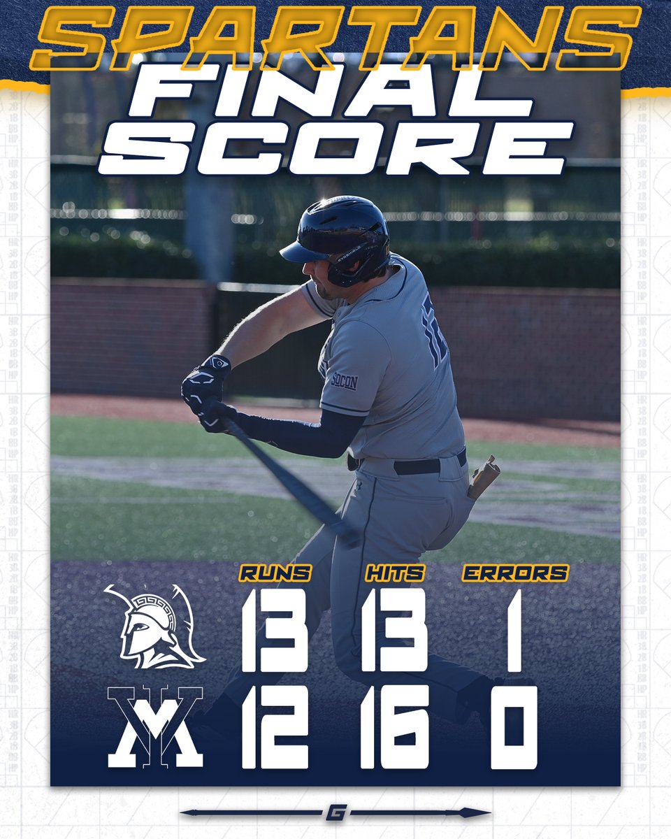 SPARTANS WIN!!! | UNCG 13, VMI 12

⚾ Wight hit two home runs and led with four RBI
⚾ Perez had a homer, two hits and three RBI
⚾ Wolf had a homer and three hits
⚾ Spartans improve to 2-0 in the SoCon

#letsgoG