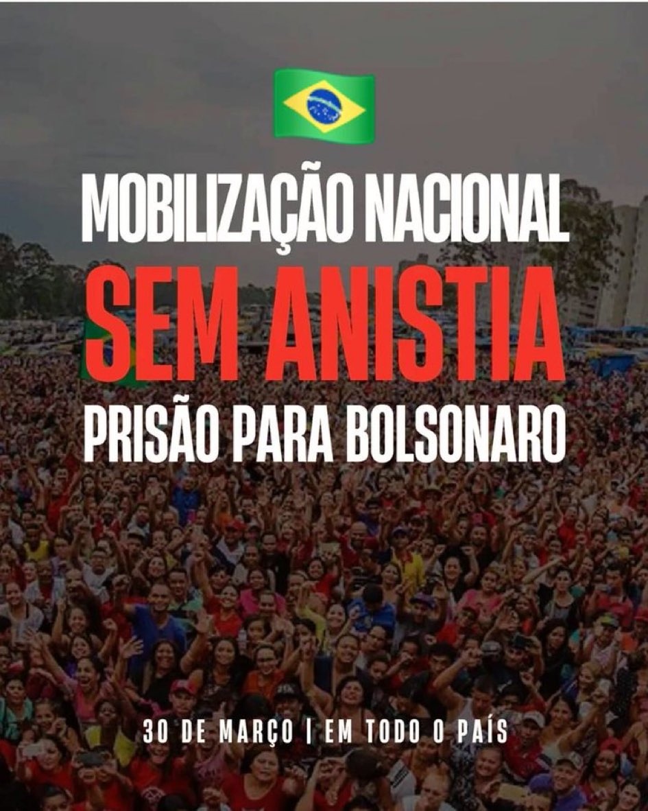 Vamos dar nosso grito:
SEM ANISTIA