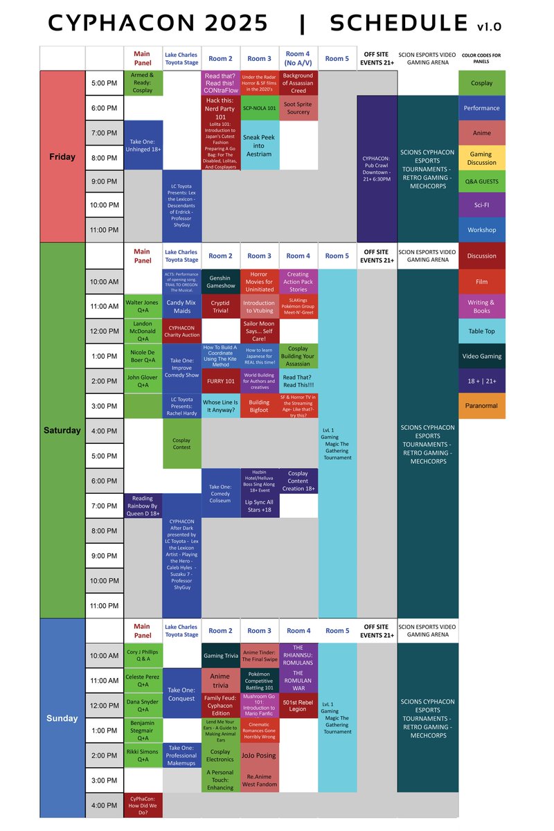 Our CYPHACON 2025 Schedule is now complete! 

Schedule – CYPHACON