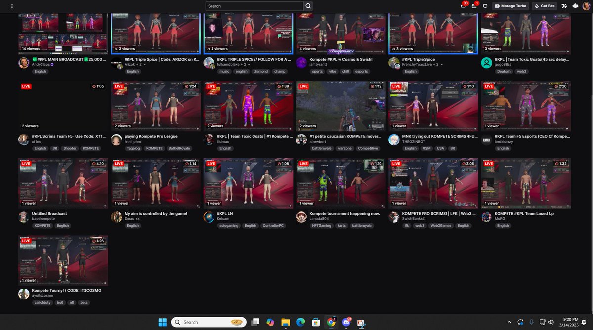 AndySlaps's tweet image. I ran the FIRST Every @KOMPETEgame pro scrims before GDC.  
-
Completely took over the category and had over 20 players with just 48 hours notice.  The next ones will be much bigger and better across the board.
-
Moving forward they will be called: Slap Cups
since they are…