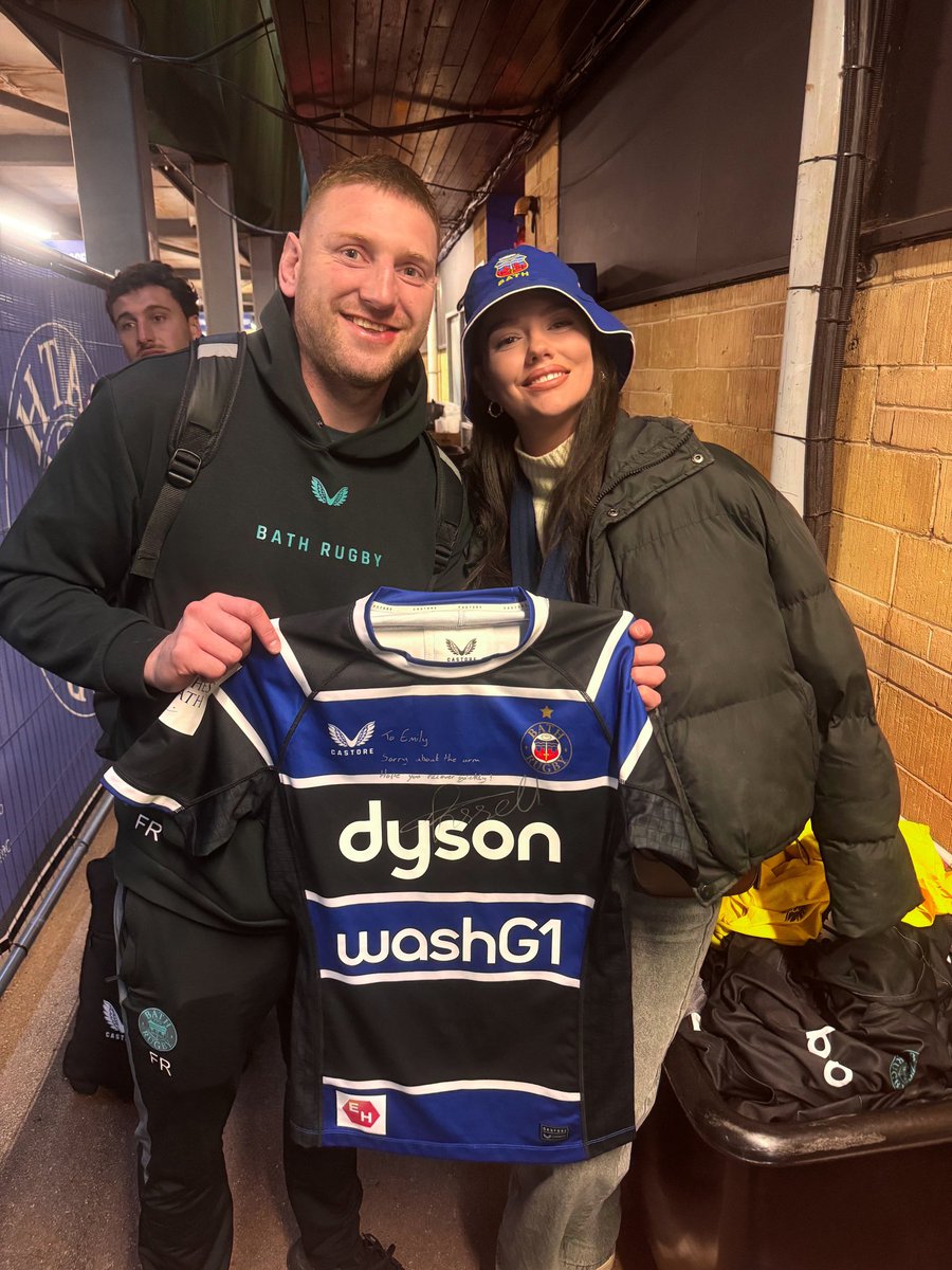Rugby is a team sport, rarely known for the individuals. Unless you’re Finn Russell. Even though my partner was collateral damage when Finn was doing his job for <a href="/BathRugby/">Bath Rugby</a>. He still reached out to offer his apologies (even though he wasn’t at fault). Finn and the team kit