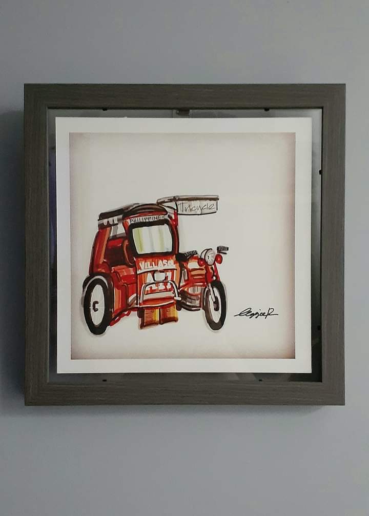 aggienalda's tweet photo. The last 3pc-set PH Transpo (Jeepney, Tricycle and Kalesa) still available at now P2000 (ALL). In frame each and with COA/postcard each as well. Total dimension (including frame) 10in x 10in (each). Free delivery within Quezon City. 

#artwork #PHTranspo #aggienalda https://t.co/PAUdwp5lpf