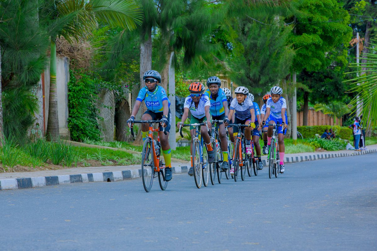 LwdWork's tweet photo. It was a tough day on the north side, but our two queens secured the stage at the Youth Racing Cup 2025 3rd Stage! #Bike4Future team of @LwdWork, funded by @PlanRwanda https://t.co/8YdQ1kzPKA