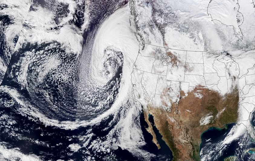 AssoClimatoReal's tweet image. Alors qu'on nous dit que le réchauffement aggrave les #sécheresses, le discours s'adapte. Maintenant, on dit que les rivières atmosphériques devraient se renforcer avec le réchauffement climatique, avec une belle image satellite de la #Californie 🏜️👇journals.ametsoc.org/view/journals/…
