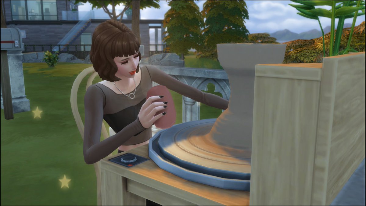 bartley_sims4's tweet photo. 本日の仕事終わりは #陶芸 を頑張りたいと思います！
新しいパック試してみたかったんですよね～
#スモールビジネス も少しは興味あるけど、まずは #警官 としてのレベルをMAXにしたいので今はお預けです^^
ちなみに陶芸のスキルは一晩だけじゃMAXにできませんでした…
#Sims4 #シムズ4 https://t.co/meFfJEI3CR