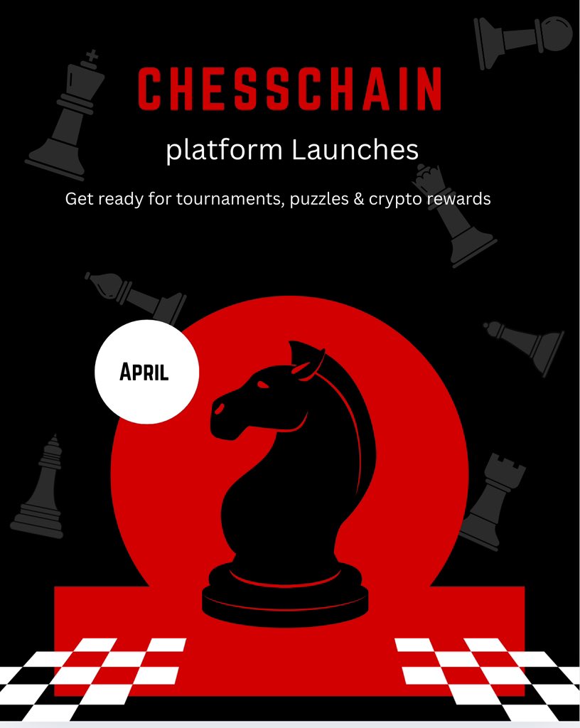 chess_chain's tweet image. Countdown Begins – The Future of Chess is Coming on BlockChain!

The ChessChain platform launches this April! Get ready for tournaments, puzzles &amp;amp; crypto rewards. ♟️🚀 

#ChessChain #PlayToEarn

Follow us, and drop a ♟️ if you’re ready!