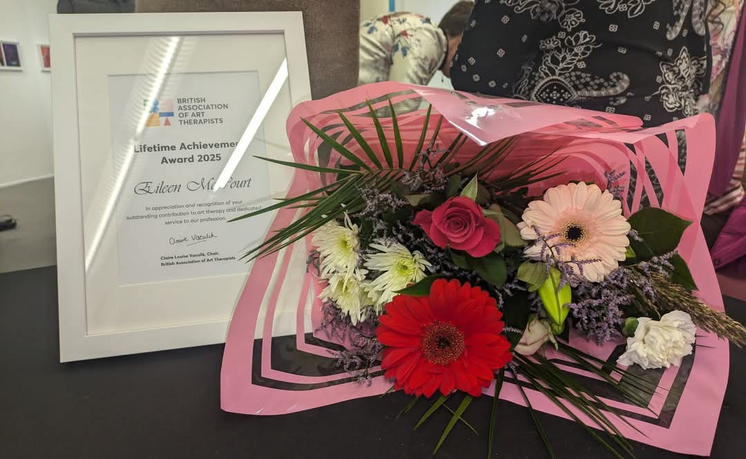 BAAT Northern Ireland (@baat_nireland) on Twitter photo Hearty congratulations to Eileen McCourt on receiving the <a href="/baat_org/">British Association of Art Therapists (BAAT)</a> Lifetime Achievement Award, presented at the <a href="/Baat_NIreland/">BAAT Northern Ireland</a> annual meeting today. #ArtTherapy So well deserved!
It was my privilege to have nominated my dear friend Eileen for this award <a href="/DrCarylSibbett/">Caryl Sibbett</a> Hearty congratulations to Eileen McCourt on receiving the <a href="/baat_org/">British Association of Art Therapists (BAAT)</a> Lifetime Achievement Award, presented at the <a href="/Baat_NIreland/">BAAT Northern Ireland</a> annual meeting today. #ArtTherapy So well deserved!
It was my privilege to have nominated my dear friend Eileen for this award <a href="/DrCarylSibbett/">Caryl Sibbett</a>