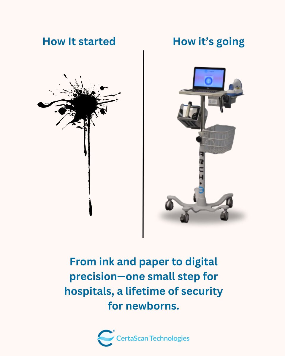 certascan_tech's tweet photo. 📢 From Ink and Paper to Digital Precision: The Future of Infant Identification 👣💙 https://t.co/9PBHgrYn4p