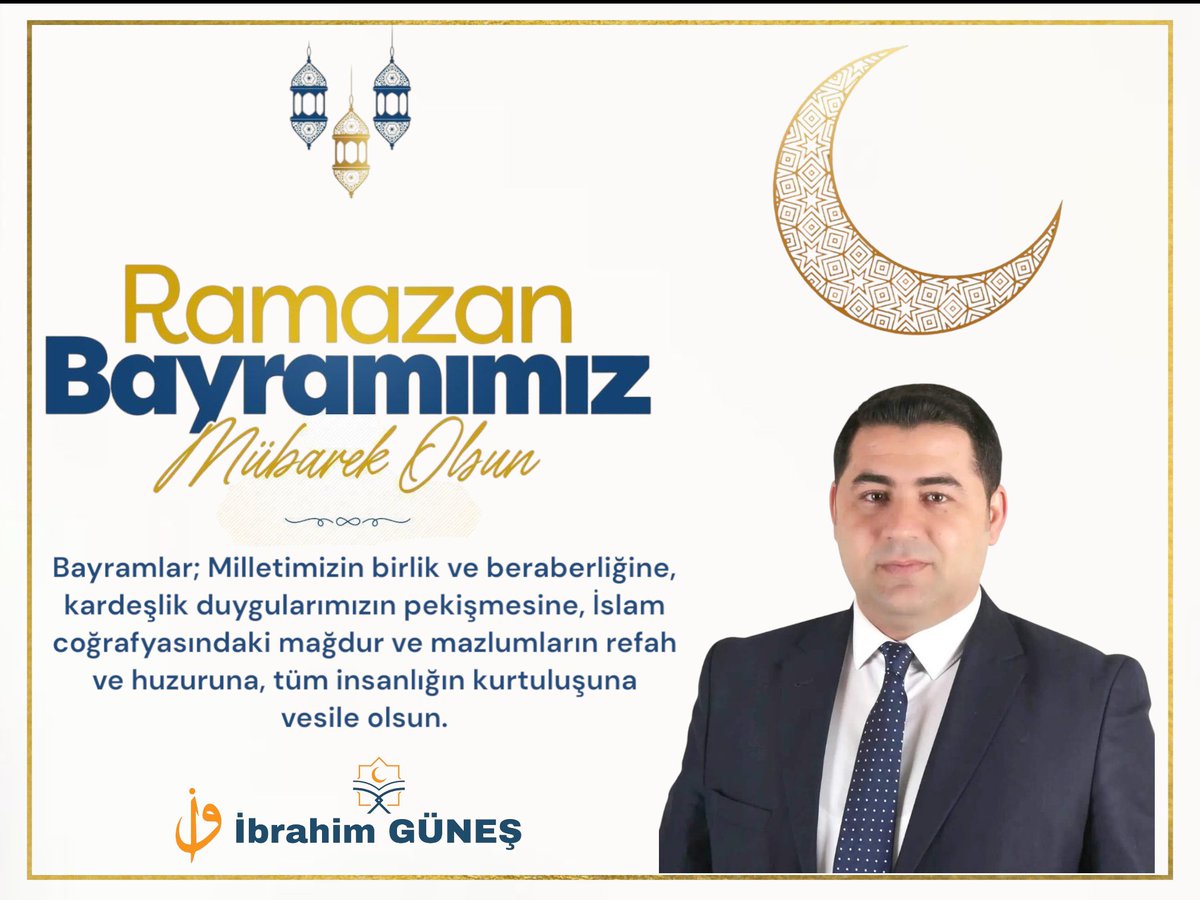 Bayramlar;Milletimizin birlik ve beraberliğine,kardeşlik duygularımızın pekişmesine, İslam coğrafyasındaki mağdur ve mazlumların refah ve huzuruna, tüm insanlığın kurtuluşuna vesile olsun. 

#RamazanBayramı 

<a href="/ZEYNELONAL/">Zeynel Önal</a> <a href="/egitimedestekp/">Eğitime Destek Platformu</a> <a href="/ElgunSuleyman/">Suleyman Elgün 🇹🇷🌹</a> <a href="/EDEPurfa/">Eğitim Platformu Şanlıurfa</a> <a href="/ibrahimguness63/">İbrahim Güneş 🇹🇷</a>