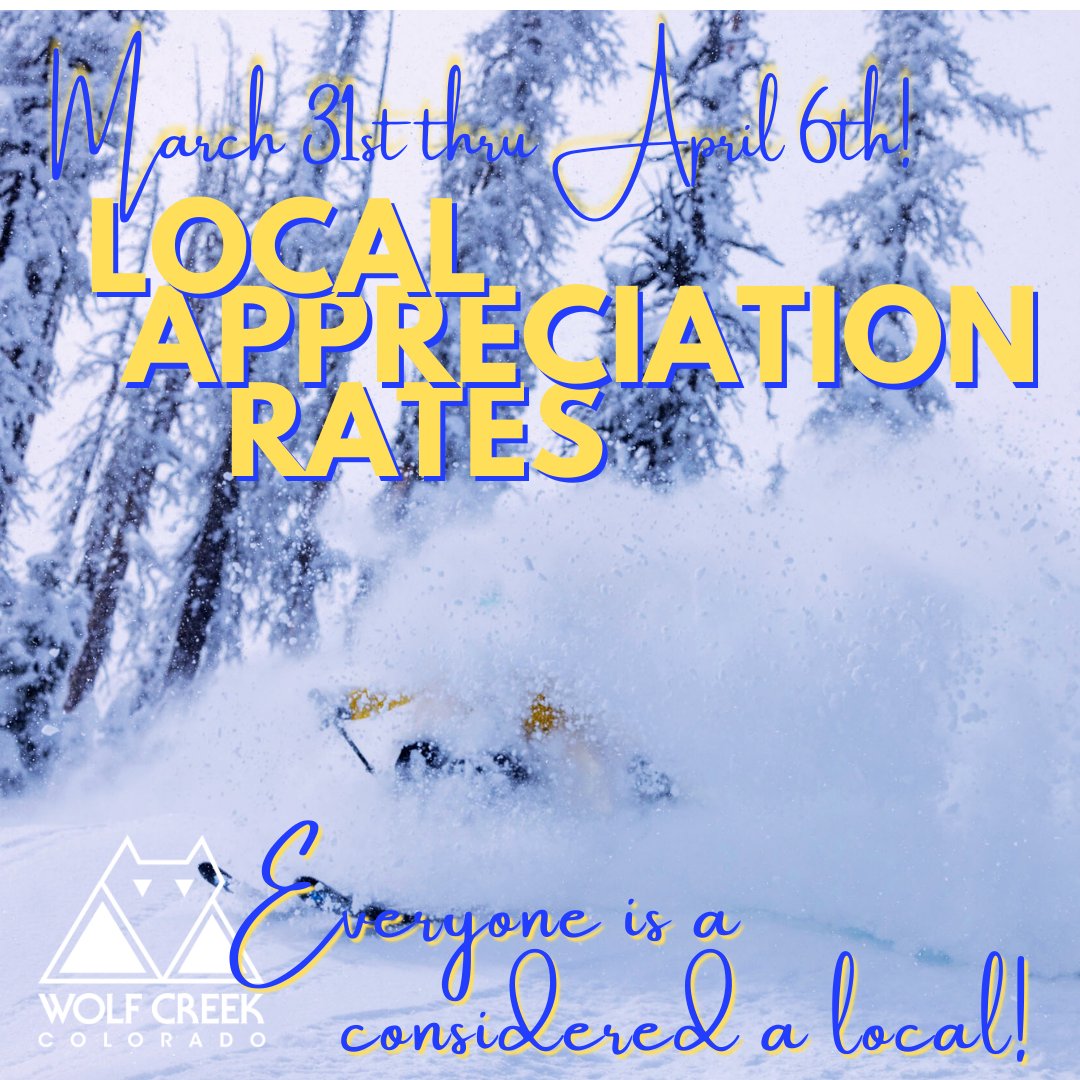March 31st, lift tickets move to Local Appreciation Rates for the remainder of the 85th ski season! Everyone is considered a Local! Appreciation rates are $68 for adults, $49 for seniors and $34 for children. Come take some turns before the season wraps up!📸: <a href="/imagesmithphoto/">Traig</a>