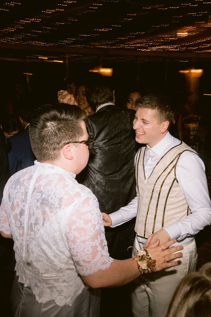 We first got the pleasure of meeting Jacob &amp; Jason back in March, bringing with them the kind of love that makes everyone around them smile. The warmth of their connection filled our atelier from day one as they shared their dreams for their perfect custom wedding day attire.