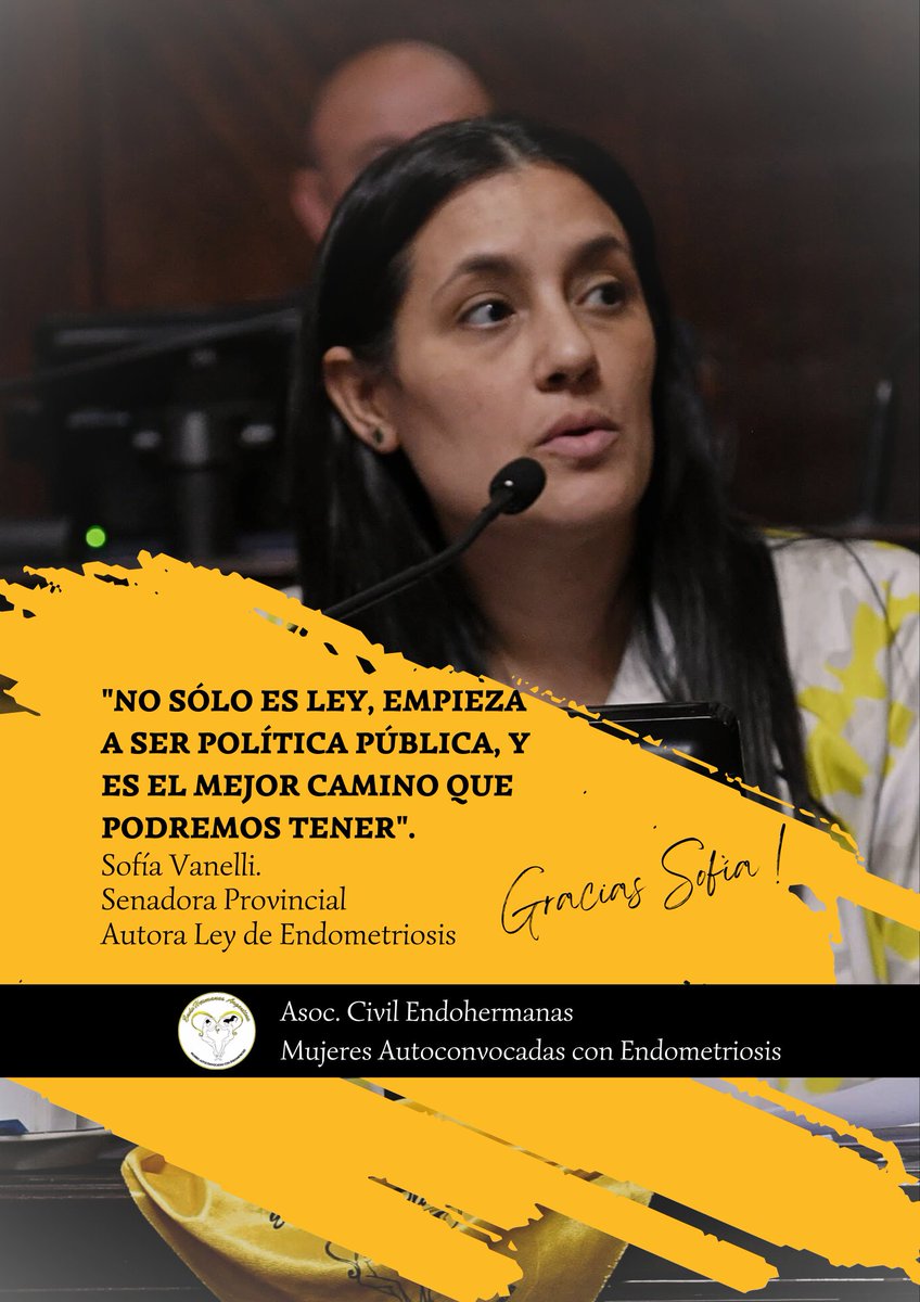 #NoSoloEsLey
Agradecemos a quien es la autora de la Ley Provincial de Endometriosis, Senadora <a href="/SofiaVannelli/">Sofi Vannelli</a>, por no soltarnos la mano y ayudarnos a seguir trabajando con <a href="/SaludBAP/">SaludBAP</a> para "que sea política pública".

<a href="/nkreplak/">Nicolás Kreplak</a> <a href="/EstelaEDiaz/">Estela Díaz</a> <a href="/JKonfino/">Jonatan Konfino</a> <a href="/MarcelaDurrieu/">Marcela Durrieu</a>