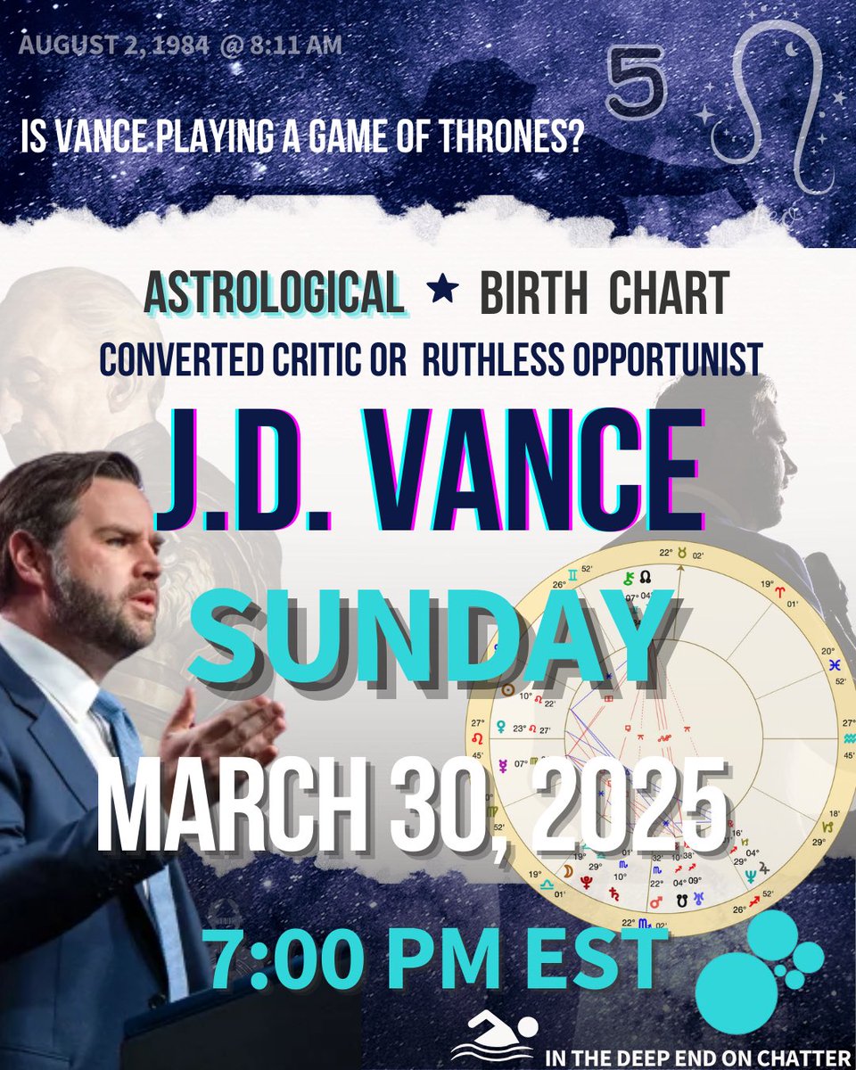 ❓♌️Is JD Vance the real-life Tywin Lannister, a ruthless opportunist, masterfully orchestrating his own political ‘Game of Thrones’? Has he feigned loyalty to Trump for personal gain? Is he a Machiavellian strategist, or merely a pawn in a larger game? <a href="/Chatter_US/">Chatter</a> #JDVance