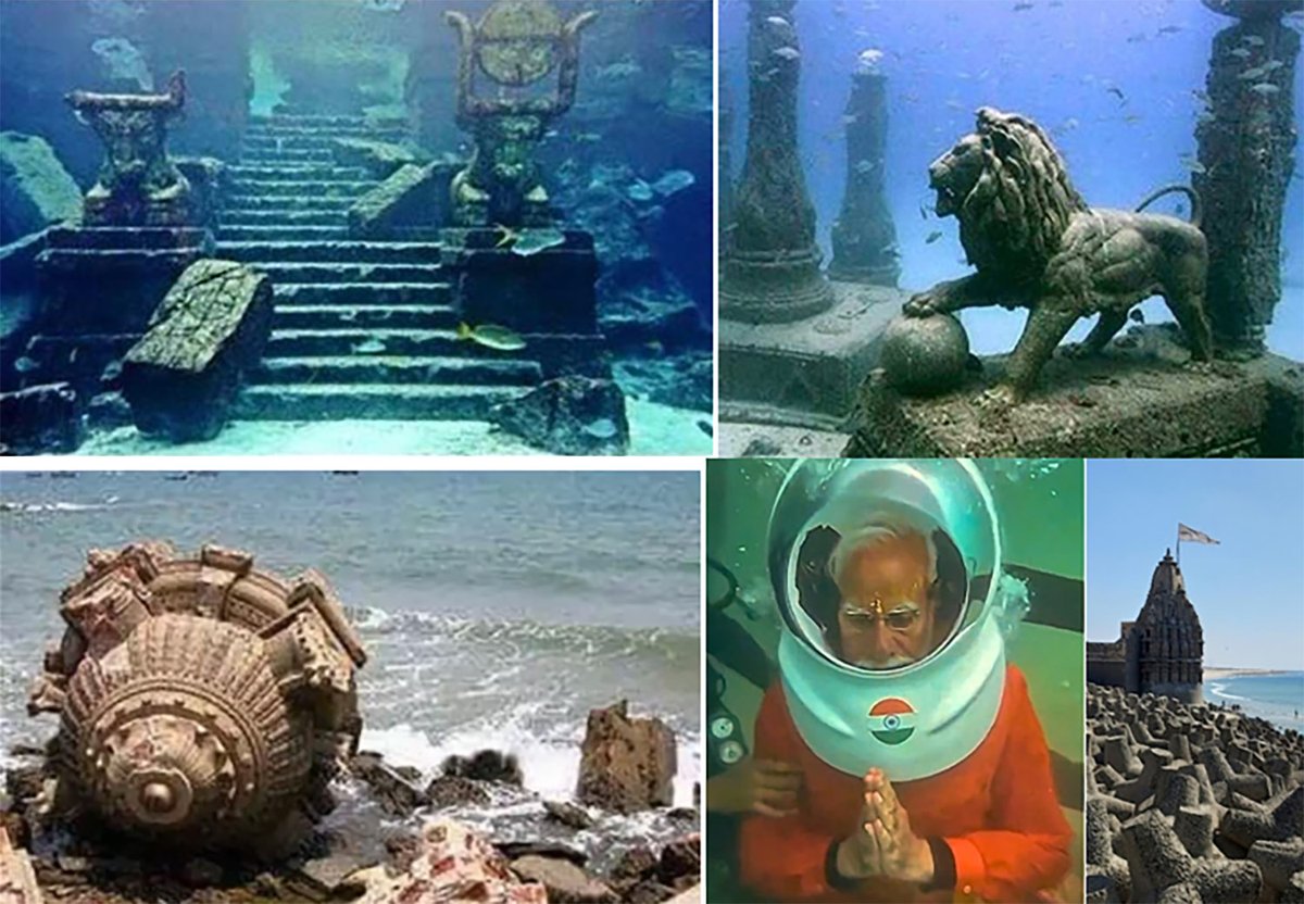 AstroCounselKK's tweet photo. Super news ..
To start your New Year with,
Astrologically ,
 Sanatan Dharma will also become stronger and stronger..
Gradual downfall of Abrahamic cults will happen ..
Cross ,Green and Half cap..
Read 📚 how Sanatan rising from deep seas even..

ASI Launches next round of underwater expedition in Dwarka to Uncover Submerged Remains Of Lord Krishna’s Ancient City.

At least make sure this gets VIRAL.
Let it reach all..
Share max ..
This itself is the biggest proof of the existence of Ram and Shree Krishna..
Make a resolution this New Year, which starts today ..
Never call your HISTORY as Mythology ever ..
It's our history only .
Jai Shree Krishna..