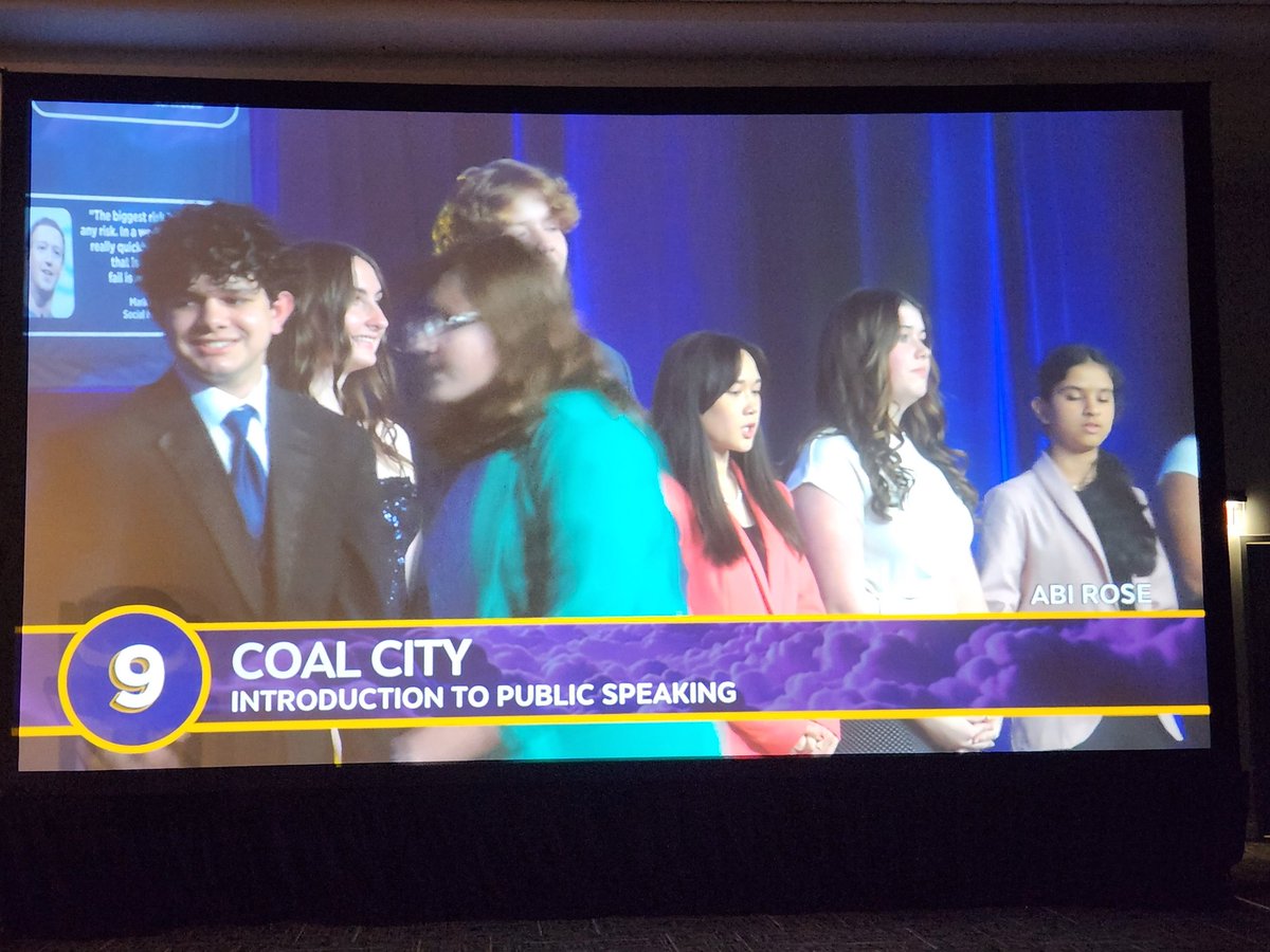 Abi Rose, 9th place, Introduction to Public Speaking. #TopTen #ILFBLA #SLC #DareToLead ⚒️🏅🤝