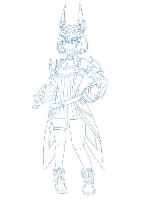 A new project.First, draw our queen.#XenobladeChronicles3 #ゼノブレイド3 