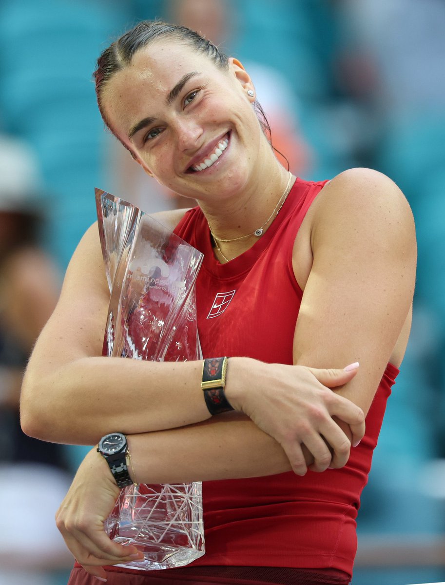 TheTennisLetter's tweet image. Happy Aryna. 🥰🏆