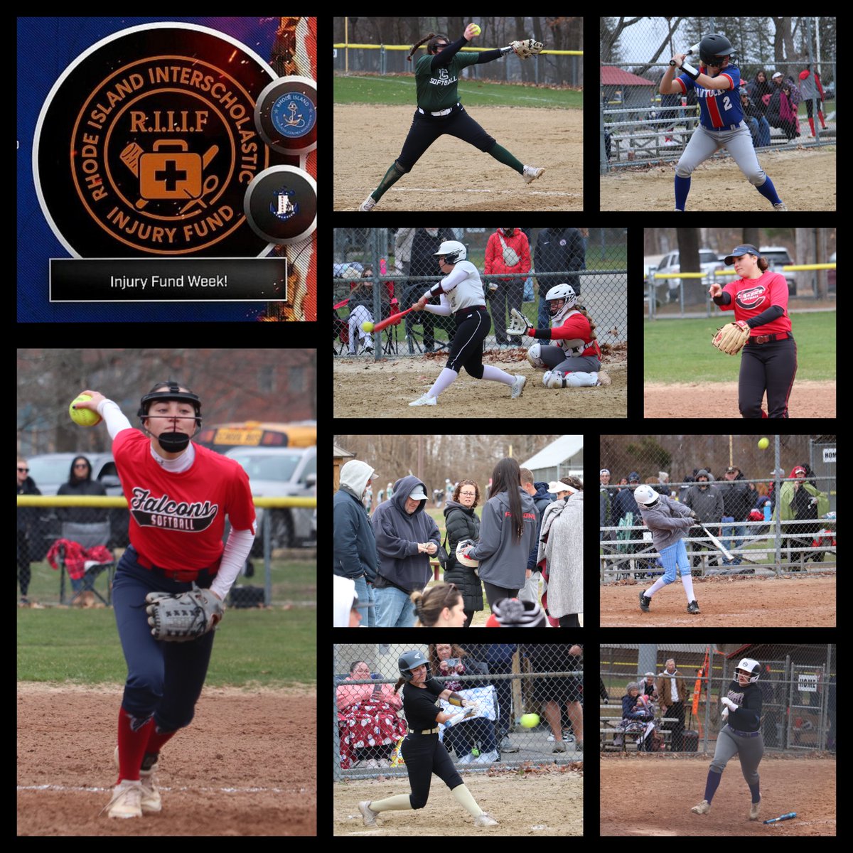 RIIL_sports's tweet photo. 🥎RIIL softball teams &amp; their fans weathered the cold &amp; supported the RI Interscholastic Injury Fund w/ a day of scrimmages at Brayton Ave. Softball Complex in Cranston.
LEARN how the fund assists injured student-athletes &amp; their families w/ medical bills: https://t.co/9mIOUBMX3M https://t.co/YlBwjQ3VA4