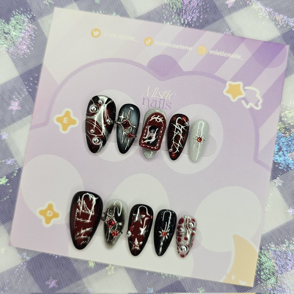 CHILISGIRL_'s tweet photo. 🖤 TODAS AS UNHAS QUE FIZ PARA O SHOW DO SKZ 💥
 - a thread - https://t.co/xOStCNaELf