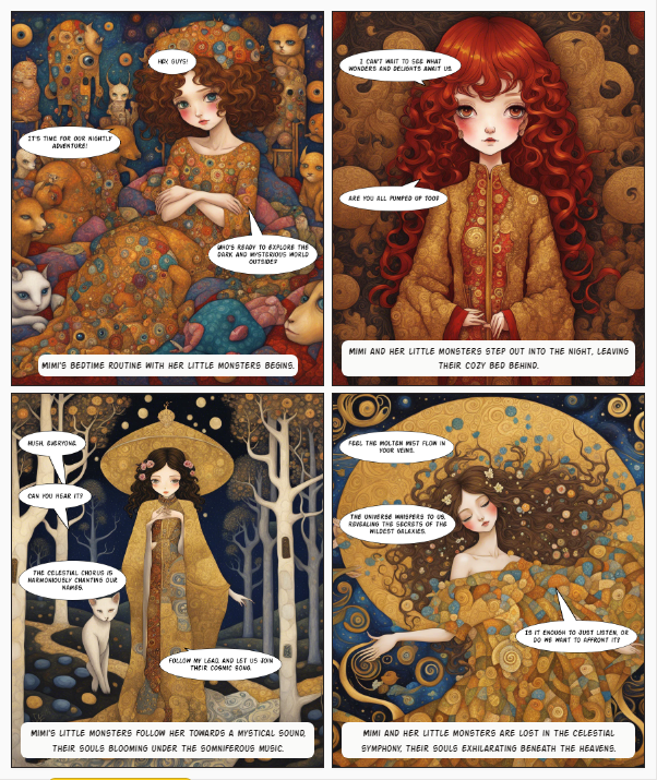 NftKenisha's tweet image. Good evening! 🌙 ArtStyleMimi #423 has a secret: she’s friends with little monsters under her bed. They play at night, creating magical memories. Her world is hidden—until now. Stay tuned for more on Mimi’s mystery! 🐱✨ #MonsterMates #ThreadStart  )😂