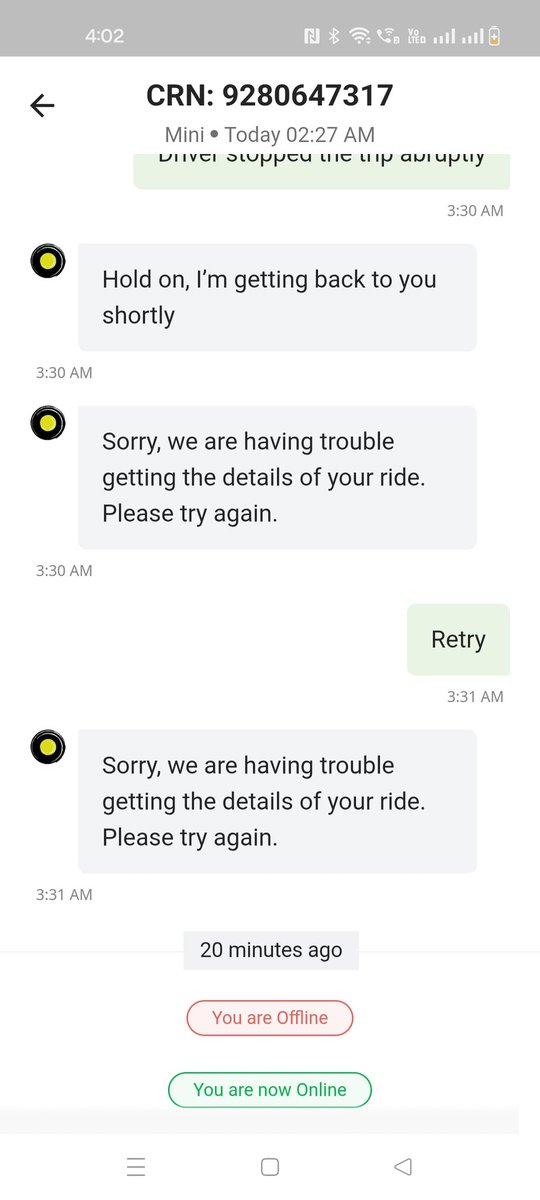 tanay1105's tweet photo. @Olacabs @ola_supports how do you expect the customer to get a reasonable answer for a genuine query when everything is over your syllabus. Is your customer care bot working properly? https://t.co/tijD1xtBAh