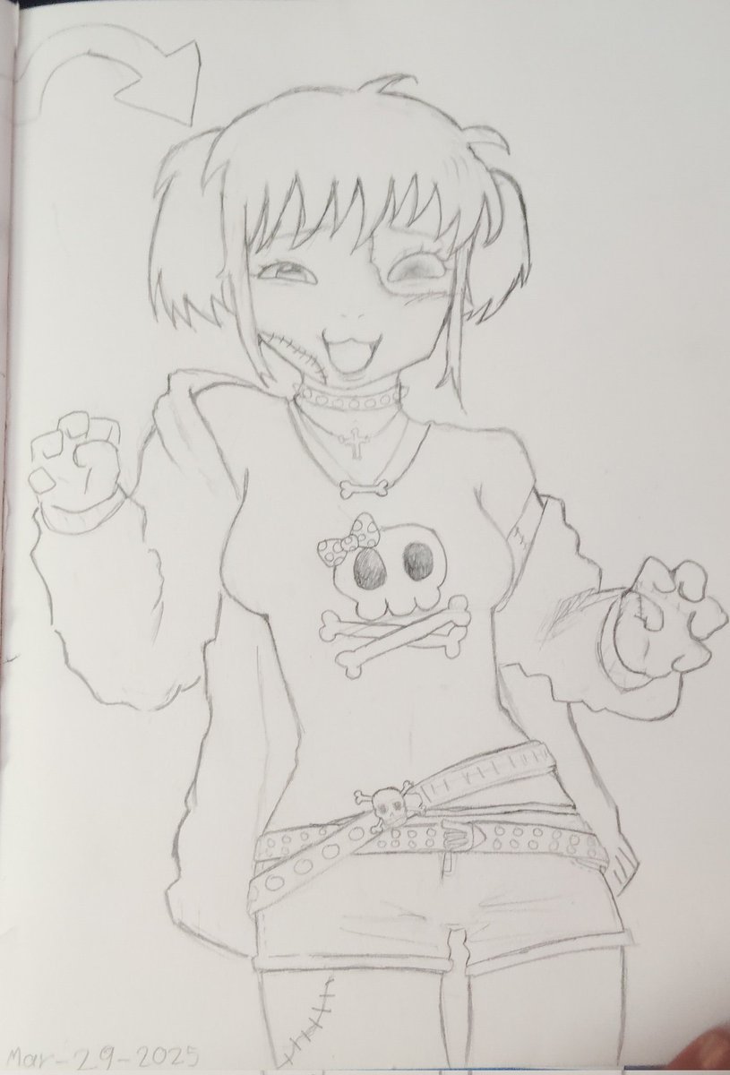 I can't keep a consistent art style 😭🙏🏾 #artmoots #oc  I love this oc