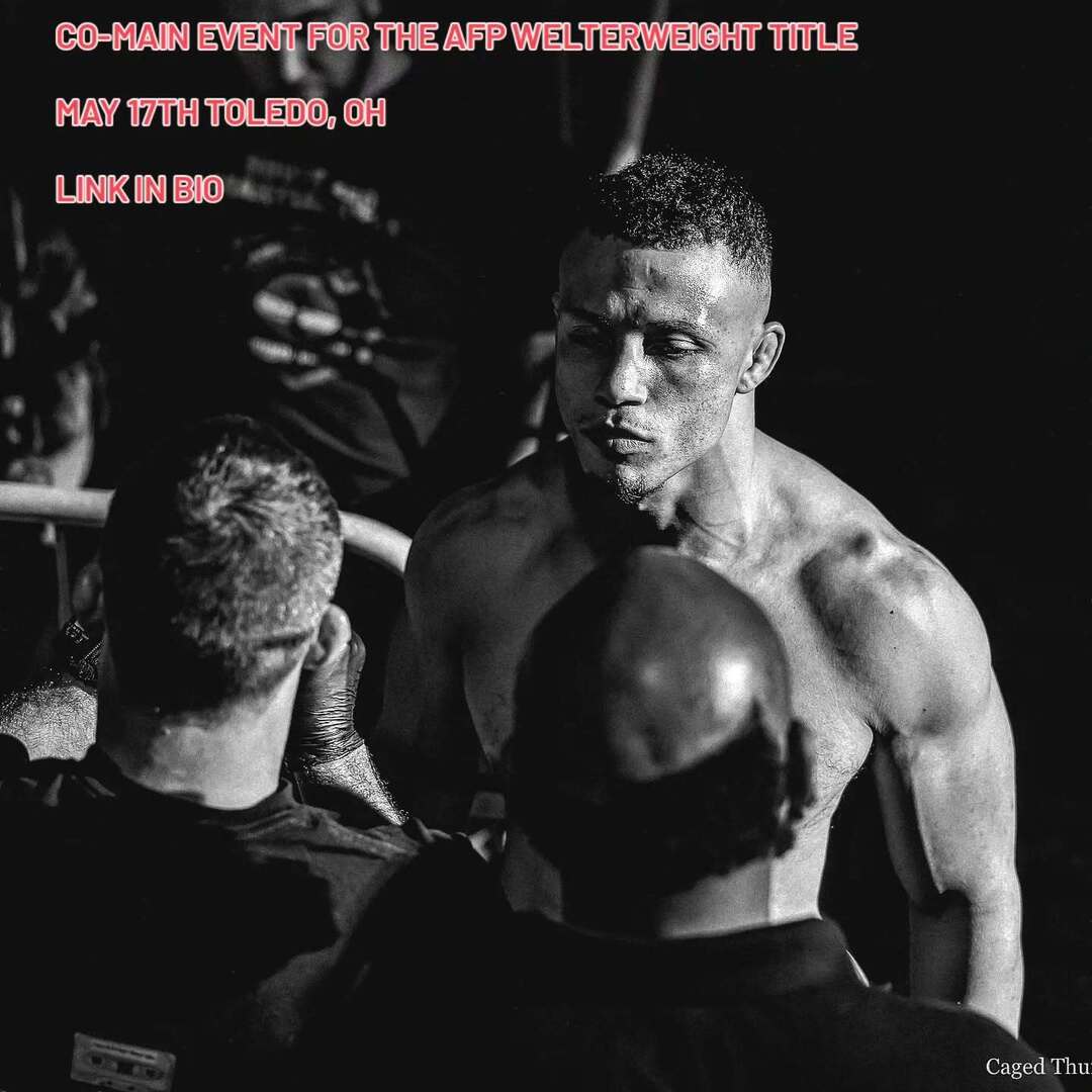 Come check out Findlay University Alumni Alonzo Turner!

May 17th, Toledo Ohio - Co-Main event!
5 rounds for the American Fight Promotions Welterweight Title!

Link to ticket info below or on my bio page!

ift.tt/AGO9hHK

@revolutionfandf @dbs_sportsm @ufroughneckwrest…