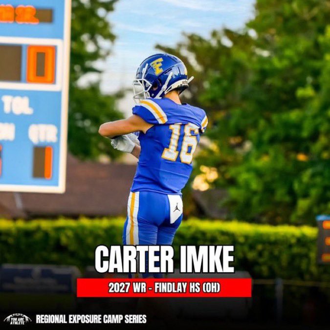 Carter Imke (@carter_imke) on Twitter photo Thanks for the invite <a href="/youareathlete/">You Are Athlete</a> I enjoyed having the opportunity to compete today at your regional exposure camp in Columbus. Thanks for the invite <a href="/youareathlete/">You Are Athlete</a> I enjoyed having the opportunity to compete today at your regional exposure camp in Columbus.