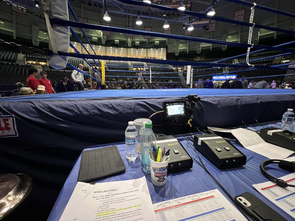 New sport checked off tonight: boxing! 

It’s the 95th Annual Bengal Bouts! 

Join us on the ACCNX