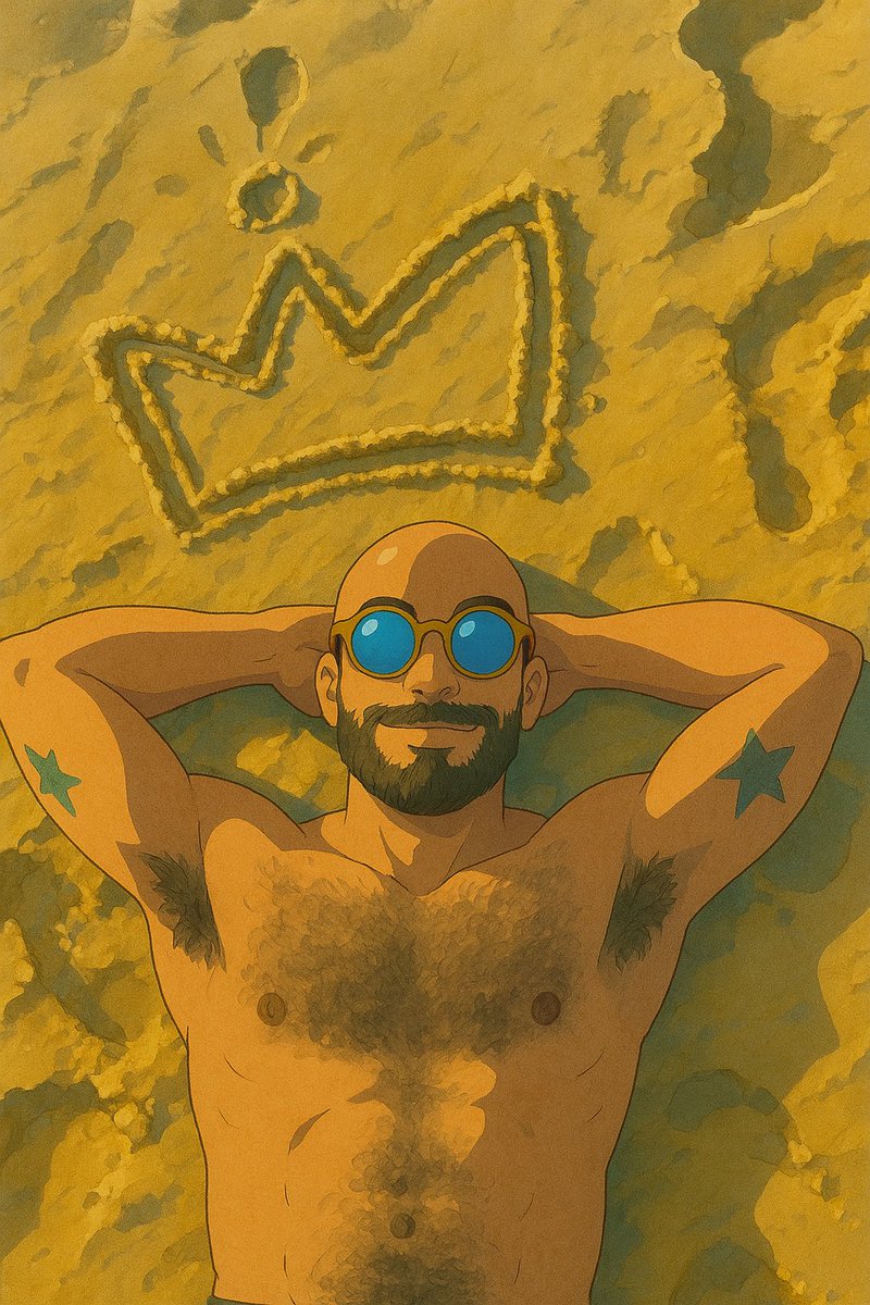 Tem que participar da trend né?! 😅
#ghiblistyle #armpit #beard #hairy