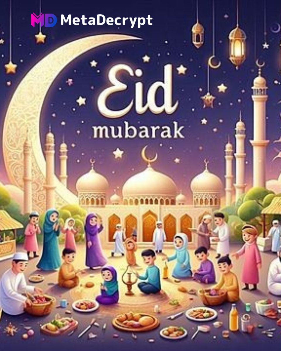 MetaDecryptCo's tweet image. MetaDecrypt wishes you and your loved ones Eid Mubarak!
May this special day bring you peace, joy, and
prosperity!

#MetaDecrypt #EidAlAdha #EidMubarak #UAE