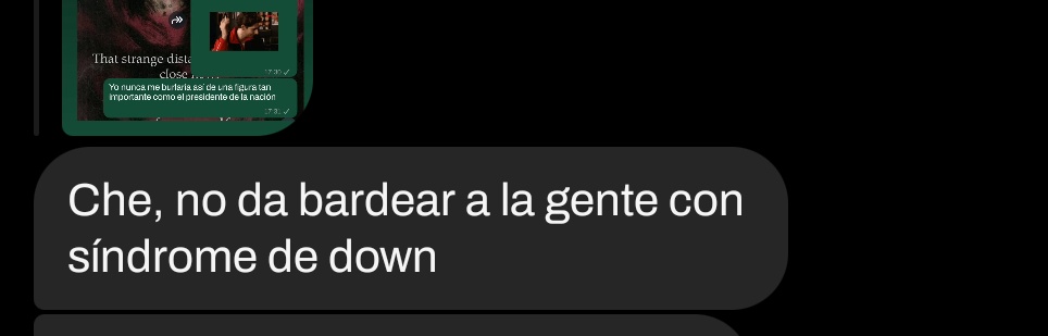 Yo dije "uuu pegue mensajuli en ig" y era mi vieja que me mando esto