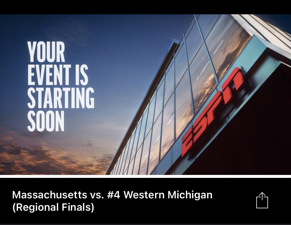 Sports streaming is garbage. <a href="/espn/">ESPN</a> <a href="/ESPNPlus/">ESPN+</a> <a href="/WMUHockey/">WMU Hockey</a> 🤬 Game is halfway through the first and no stream yet.