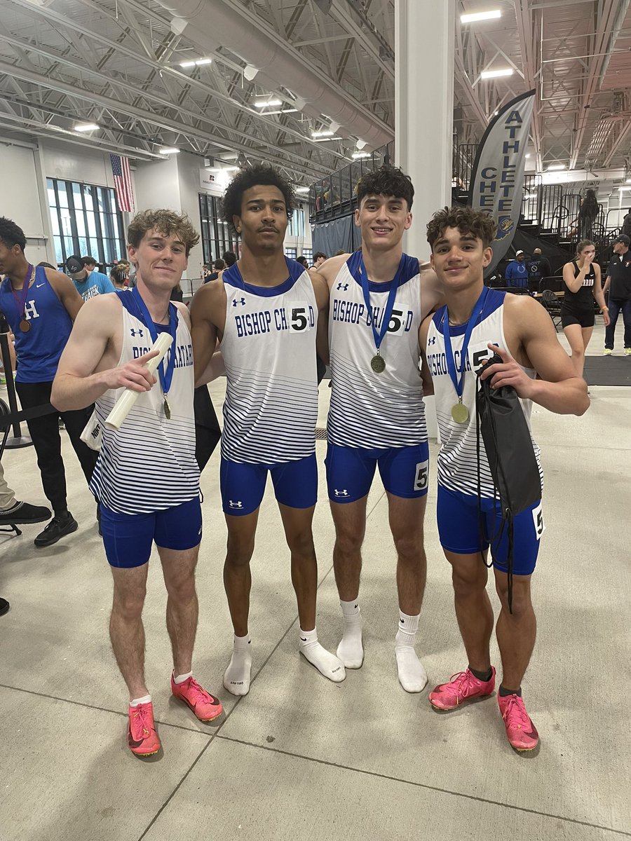 ‼️State Record‼️

💿School Record💿

🥇1st Place🥇

🏃11th fastest in the nation🏃

4x200 of Kalen Sargent, Phoenix Boyer, Keaton Kuehr, and Quinn O’Neil run a flying 1:27.19!