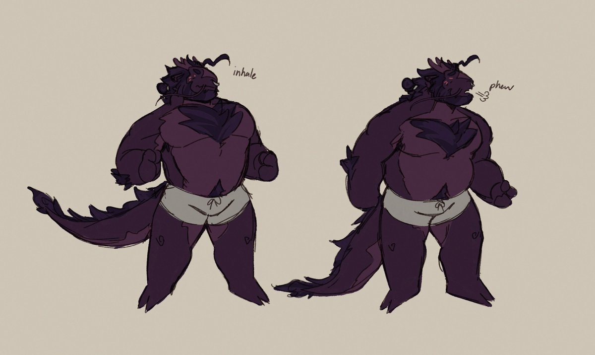 demonspices's tweet photo. ube's been feelin self-conscious lately..... luckily mint is there to help ground them https://t.co/KNWcla0qml