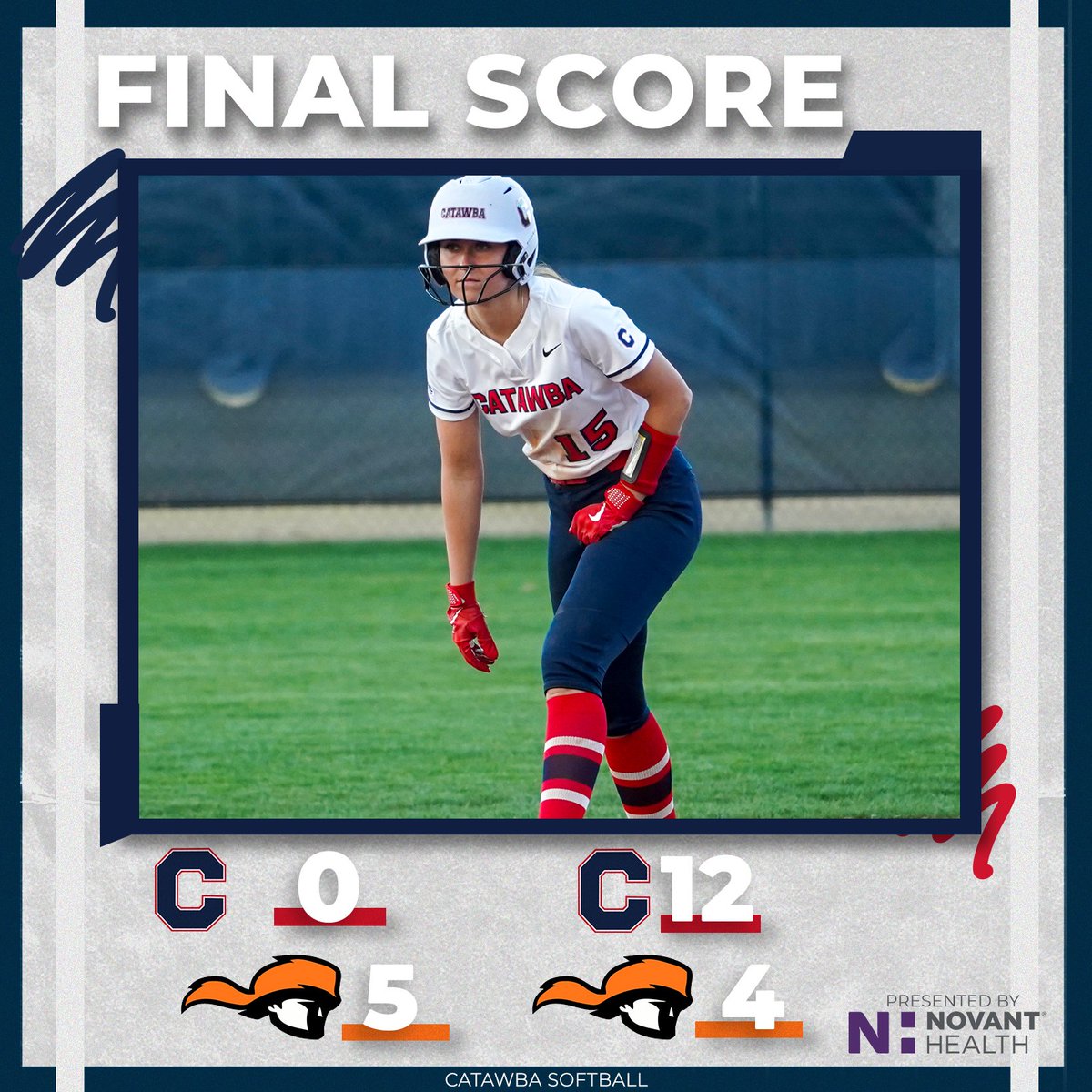 The bats came alive in game two for <a href="/CatawbaSoftball/">🥎Catawba Softball🥎</a>  earning a run-rule victory to split the double header with Tusculum!

#UpDown