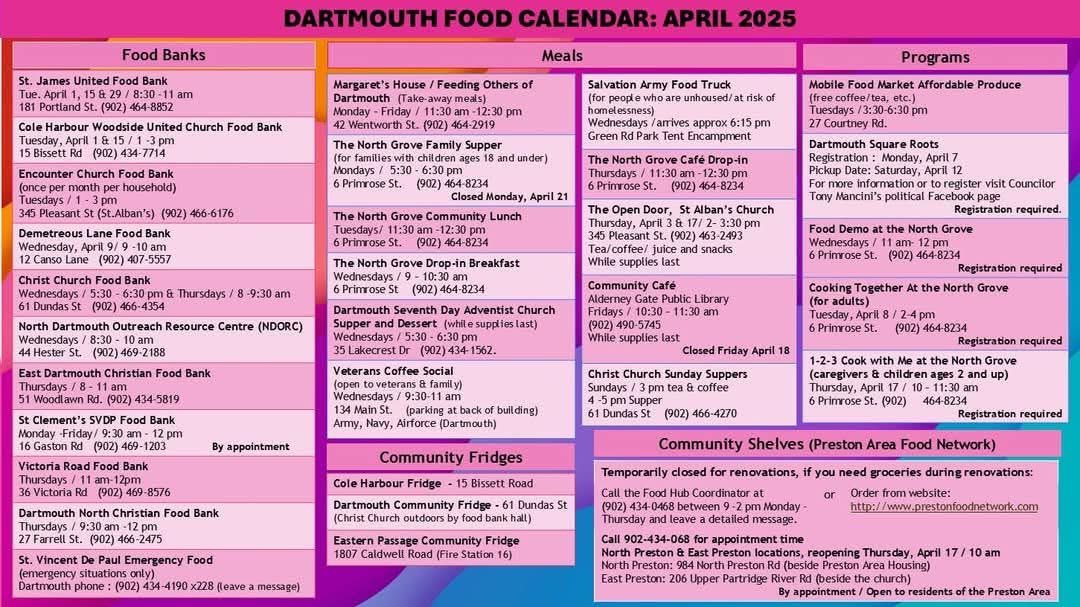 🌱 🌼 🌺 Spring is really starting to spring and April is just around the corner so here is the Food Calendar for Dartmouth, with thanks to our friends at Dartmouth North Library for compiling monthly. 🌱 🌼 🌺
