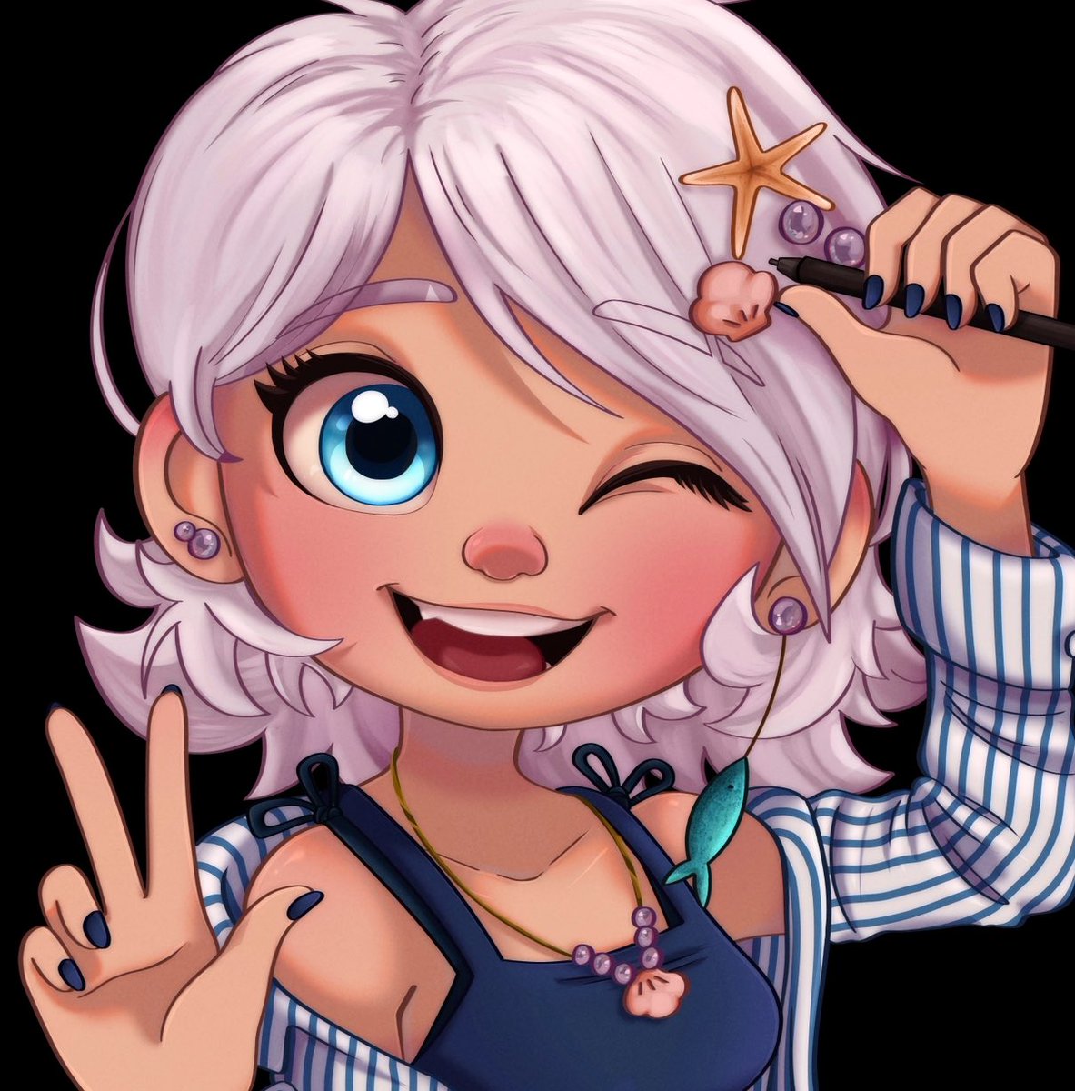 It’s meeee! I finally made a human drawing yayyyy :> #digitalart #persona