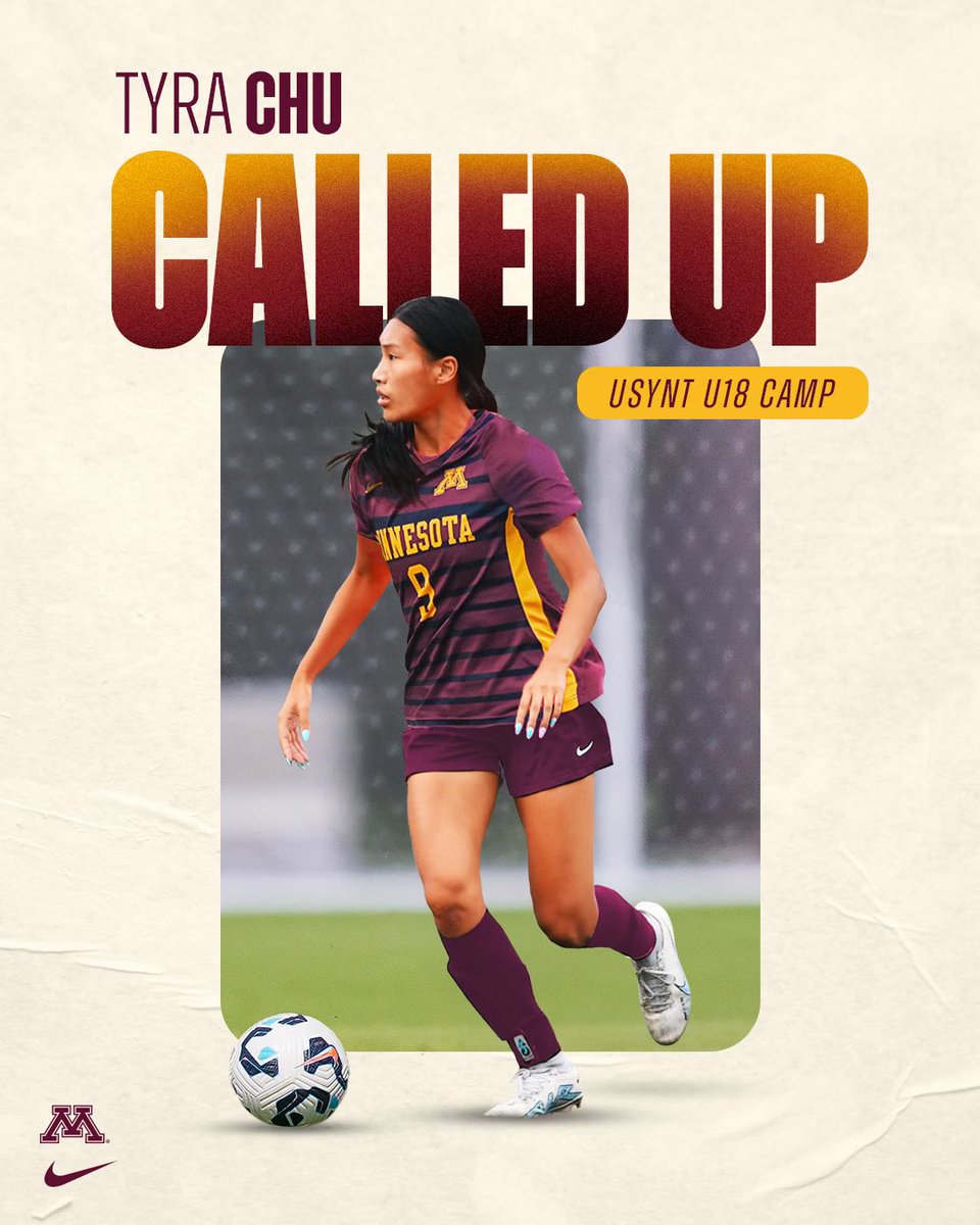HUGE congrats to incoming freshman Tyra Chu on getting a call up to the USYNT U18 camp!🇺🇸

#ThisIsHome | #Gophers〽️
