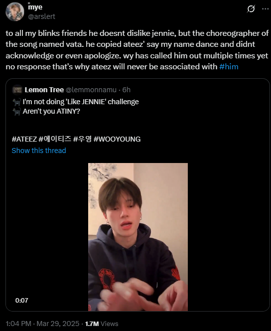 m1ngeek's tweet photo. ateez continue being you and calling out the frauds of this industry https://t.co/zyzEFAkEiV